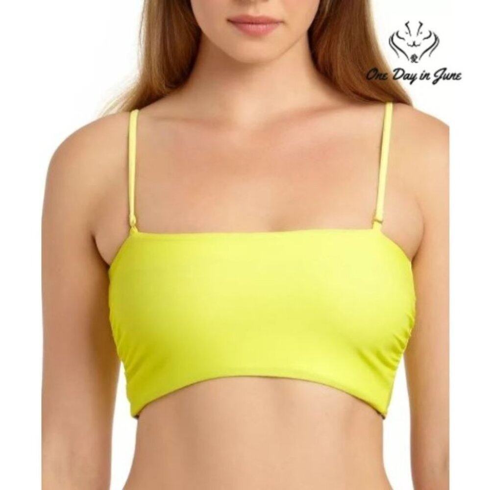California Waves Juniors' Reversible Bandeau Bikini Top Size M - Picture 3 of 3
